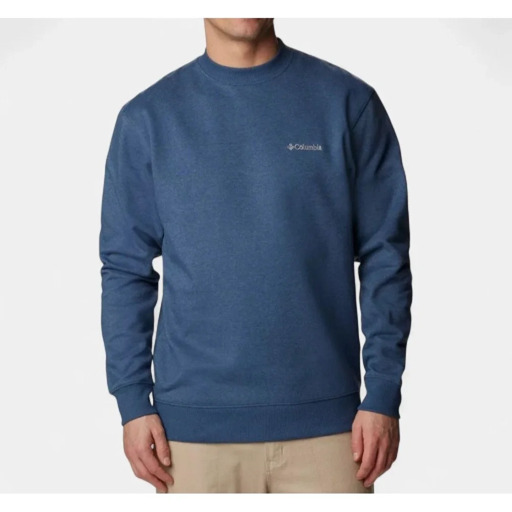 Columbia Pullover Men's Sweater Blue With Logo Size XXL Crew Neck‎ Comfortable